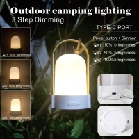 Yoniku Portable Rechargeable Lamp Indoor Outdoor Emergency Light Battery Powered Lamp Outdoor Rechargeable Lamp Handheld Camping