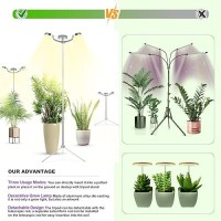 Grow Lights Full Spectrum With Detachable Tripod Stand Multifunctional 1055 Inches Height Adjustab Stand And Desktop Plant Gr