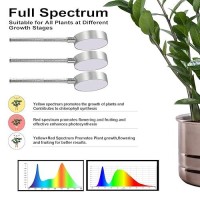 Grow Lights Full Spectrum With Detachable Tripod Stand Multifunctional 1055 Inches Height Adjustab Stand And Desktop Plant Gr