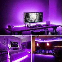 Aiinnew 30Ft Led Black Light Strip Kit 540 Units Lamp Beads Nonwaterproof Blacklights For Glow Party Indoor Birthday Body P