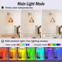 Battery Operated Wall Sconces Set Of Two Indoor Not Hardwired Battery Wall Light With Remote Control Rgb Color Changing Dimmab