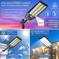 Cedio Solar Street Lights Outdoor Waterproof Solar Parking Lot Lights 7000W 460000 Lumens Led Commercial Street Light Solar Pow