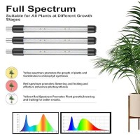 Taurusy Grow Lights For Indoor Plants Full Spectrum With Detachable Tripod Stand 1055 Inches Height Adjustable Stand And Deskt