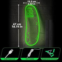 Cartoon Pickle Led Neon Sign For Wall Decoration Anime Rick Neon Light Sign For Man Cave Decor Christmas Ornament Party And G