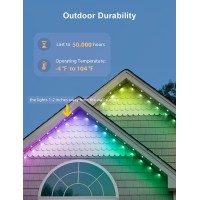 Appeck Permanent Outdoor Lights 100Ft, Smart Rgb Outdoor Lights With 75 Leds, Ip65 Waterproof Led Eaves Lights, 54 Scene Modes Lighting For Party, Daily, Halloween, Christmas, Roof, Garden, Patios