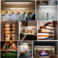 Desunlux Closet Lights Motion Sensored Wireless Under Cabinet Lights Rechargeable Battery Operated Led Light Strip Bar Indoor Ni