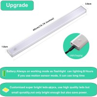 Desunlux Battery Powered Operated Closet Lights Motion Sensored Activated Rechargeable Under Counter Cabinet Lighting Wireless I