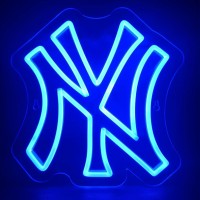 Neon Sign For New York Yankees Dimmable Sports Team Ny Neon Light For Party Bar Man Cave Game Room Decor Man Birthday Gift