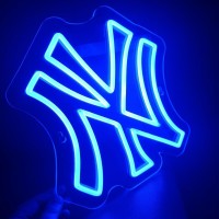 Neon Sign For New York Yankees Dimmable Sports Team Ny Neon Light For Party Bar Man Cave Game Room Decor Man Birthday Gift