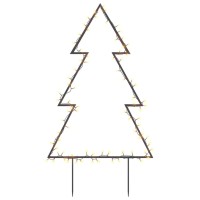 Vidaxl Christmas Light Decoration With Spikes Tree 80 Leds 236