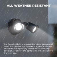 Luxfly Led Flood Lights Outdoor 16W 1900Lm 5000K Daylight Ip65 Waterproof Security Lights With 2 Adjustable Heads Exterior Wa