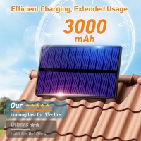 Lotmos Solar Outdoor Lights With Separate Solar Panel Ip65 Waterproof Sensor Outdoor Lights With 164 Ft Cable 3 Modes For Pat