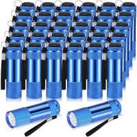 Vihose 32 Pcs Mini Flashlights Bulk Bright Aluminum Handheld Flash Light With Lanyard Small Led Flashlights For Kids Night Rea