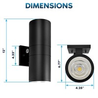 Luxrite Dusk To Dawn Led Modern Outdoor Wall Lights, 12