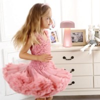 Yoniku Pink Mushroom Table Lamp Usbc Rechargable Battery Bedside Touch Lamp Childrens Bedside Lamp Cute Bedside Lamp For Kids R