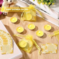 50 Sets Baby Shower Party Favors Including 50 Pcs Unscented Tealight Baby Shower Candles 50 Pcs Gift Bags 50 Pcs Baby Shower Car