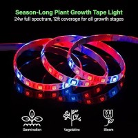 Zone Industry Corp Led Grow Light Tape 118 Feet 360 Cm Plant Growing Light Strip Kit For Indoor Gardening Full Spectrum 2