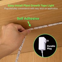 Zone Industry Corp Led Grow Light Tape 118 Feet 360 Cm Plant Growing Light Strip Kit For Indoor Gardening Full Spectrum 2