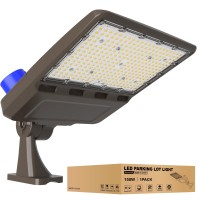 Jclgl Led Parking Lot Light 150W Led Shoebox Light With Arm Mount 21000Lm 5000K Daylight Ip65 Waterproof Dusk To Dawn Parkin