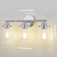 Porphyions Bathroom Light Fixtures Vanity Lights Chrome Bathroom Lights Over Mirror Chrome Vanity Light For Bathroom 20 Chrome