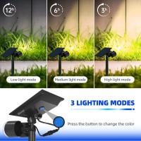 Barrina Solar Spot Lights Outdoor Warm White 3 Modes 360 Horizontal Adjustable 24 Leds Solar Lights Outdoor Waterproof Garde