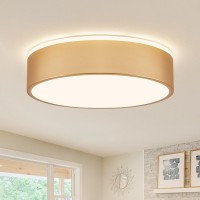 Vikaey Gold Led Ceiling Light Modern Flush Mount Ceiling Light Fixture Minimalist Round Metal Lighting Fixture Ceiling Lamp Fo