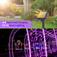 6 Pack Solar Fairy Lights For Outside Waterproof 300Ft 780Led Purple Solar String Lights Outdoor Waterproof 8 Modes Copper Wir