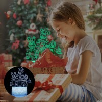 3D Night Light Led Table Lamp 16 Colors Changing With Remote Smart Touch Room Decoration For Kids Fans Christmas Birthday Gift