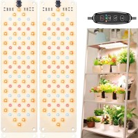 Rocoking Grow Lights For Indoor Plants Ultrathin Panel Grow Lamp 158Leds Full Spectrum Grow Lights For Under Cabinet Plant Gro