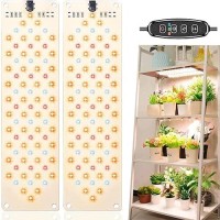 Rocoking Grow Lights For Indoor Plants Ultrathin Panel Grow Lamp 158Leds Full Spectrum Grow Lights For Under Cabinet Plant Gro