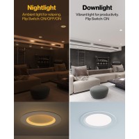 Sunco 12 Pack 6 Inch Ultra Thin Led Recessed Ceiling Lights Slim Night Light Baffle Trim 2700K3000K4000K5000K6000K Select