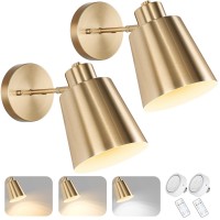 Battery Operated Wall Sconces Set Of 2 Dimmable Led Wall Lights With Remote Control Indoor Sconce Wall Lighting 3000K4000K60