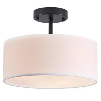 Bargeni Semi Flush Mount Ceiling Light 13 Inch Modern 3Light Ceiling Light Fixture Black Semi Flush Mount Light Fixture Flush M