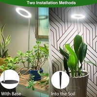 Aokrean Grow Lights Full Spectrum Plant Light For Indoor Plants 2 In 1 Design Desktop Growing Lamp With Auto Timer For 61216