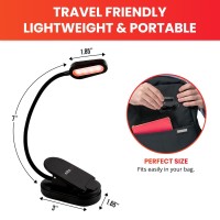 Mito Red Light Red Light Book Light Book Lights For Reading At Night Rechargeable Book Light Clip On Reading Light Flexi