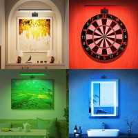 Bigmonat 16Inch Wireless Led Picture Light With Remote Usb Rechargeable Battery Operated Painting Light Color Changing Art Dis