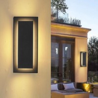 Zsmaiku 118 Outdoor Wall Lights Black Led Wall Sconces Waterproof Wall Lighting Exterior Light Fixtures Wall Mount 3000K W