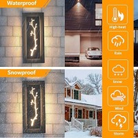 Zsmaiku 1 Pcs Outdoor Wall Sconce Exterior Lights Fixture Outdoor Wall Lights For House Led Wall Lights For Porch Patio Front D