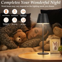 Cordless Table Lamp Rechargeable Led Battery Lamp 3 Color Stepless Dimmable Vintage Copper Night Light Minimalist Portable La