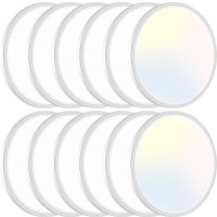 12Pack Led Flush Mount Ceiling Light Fixture 12Inch 28W Dimmable Ceiling Light 3000K4500K6000K 3 Color Adjustable Round Ceil