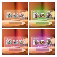 Bulaient Personalized Christmas Gifts For Mum, Personalised Photo Frame With Night Light Base, Gift Ideas For Mum, Birthday Gifts For Mum, Personalised Birthday Gifts For Mum From Daughter Son Husband