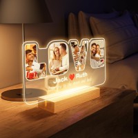 Bulaient Personalized Christmas Gifts For Mum, Personalised Photo Frame With Night Light Base, Gift Ideas For Mum, Birthday Gifts For Mum, Personalised Birthday Gifts For Mum From Daughter Son Husband