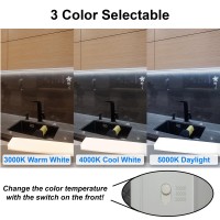 Homenhancements 33Inch Dimmable Under Cabinet Led Light Hardwired Installation Only Color Selectable Soft White3000K Bri