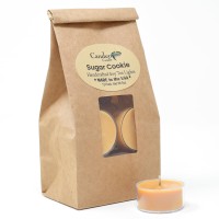 Sugar Cookie Scented - 12 Pack - Scented Tealight Candles - Soy Beeswax Blend - Handmade In The Usa - Candeo Candle - Holiday Christmas Scents