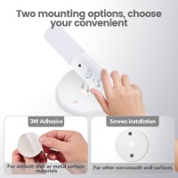 Autoeuropa Led Motion Sensor Lights Battery Operated Wall Sconces Set Of 2 Rechargeable Wireless Picture Art Light Magnetic 360