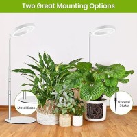 Kullsinss Grow Lights For Indoor Plants Full Spectrum 80 Leds Plant Light For Indoor Growing With 2 Mounting Options 6H 12H 16