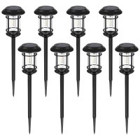 Sunnypark Solar Pathway Lights Outdoor, 8 Pk Bright Solar Filament Waterproof Garden Lights Solar Powered Landscape Lights For Outside, Yard Walkway Driveway Lawn - Warm White