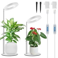 Kullsinss Grow Lights For Indoor Plants 80 Leds Full Spectrum Plant Lights For Indoor Growing With 2 Mounting Options 6H 12H 1