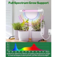 Sunco 1Ft Grow Light Led 10W Full Spectrum For Seed Starting Seedling Indoor Plants Plug In Suspended Fixture Link Up To