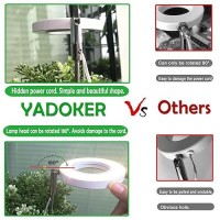 Yadoker Plant Grow Light Led Growing Light Full Spectrum For Indoor Plants Height Adjustable Automatic Timer 5V Low Safe Volt